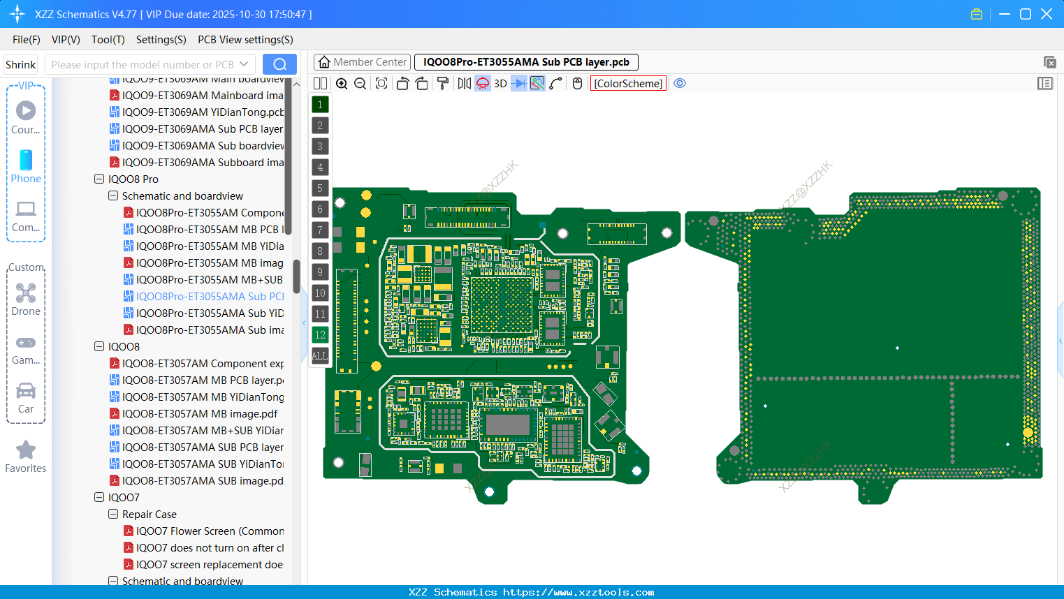 VIVO IQOO8Pro-ET3055AMA Sub PCB Layer
